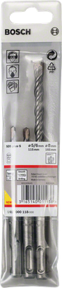Bosch 3-osaline SDS plus-5 haamripuuride komplekt 5/6/8 mm.