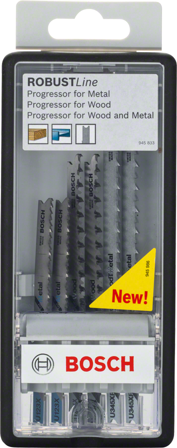 Bosch 6-osaline Robust Line Progressor U-saega tikksae terade komplekt.
