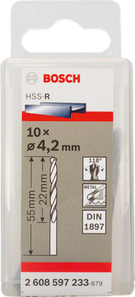 Bosch 4,2 mm puuriterade pakk.