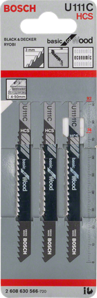 Bosch tikksae tera U 111 C 3 tk pakis.