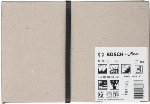 Bosch S 1531 L tikksae terad kiireks puidu lõikamiseks.