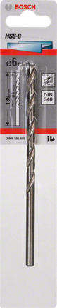 Bosch 6 mm HSS-G metallipuur.