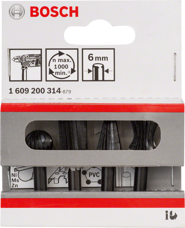 Bosch 4-osaline freesiterade komplekt, 13 mm, vabakäeliseks tööks.