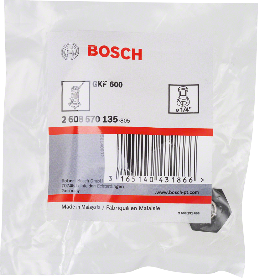 Bosch 1/4″ tsang GKF 600.