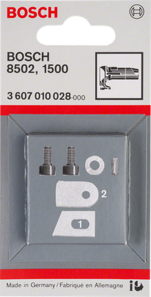 Bosch 5-osaline kääriterade komplekt GSC 1.6 lehtmetalli jaoks.