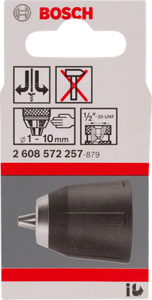 Bosch kiirkinnituspadrun 1–10 mm.