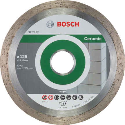 Bosch standardne keraamiline teemantlõikeketas 125 mm.