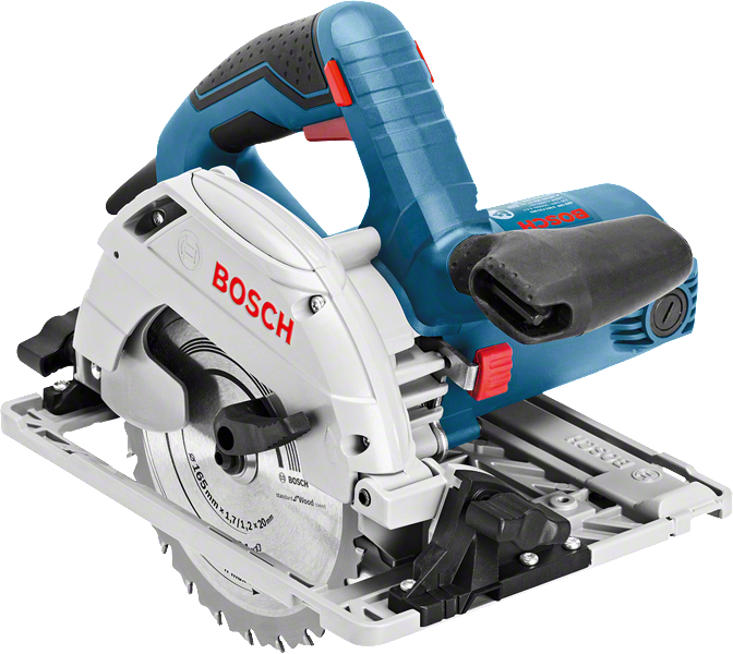 Bosch GKS 55+ GCE käeshoitav ringketassaag puidu lõikamiseks.