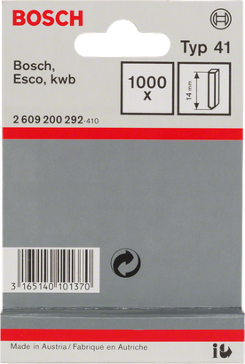 Bosch klambrid tüüp 41 14mm.