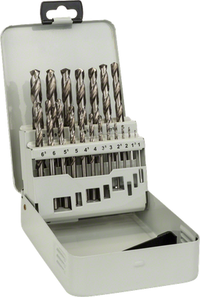 Bosch 19-osaline HSS-G metallipuuriterade komplekt metallkohvris.
