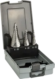 Bosch 3-osaline HSS astmepuuriterade komplekt hoiukarbis.