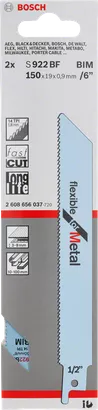 Bosch S 922 BF edasi-tagasi saeleht metallile, 6″.
