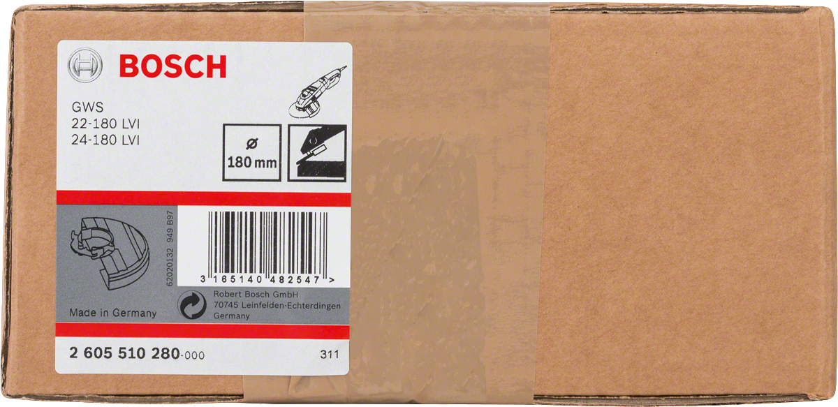 Bosch 180 mm kaitsekate ilma katteta.