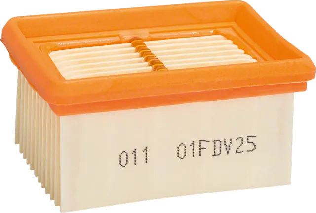 Bosch ristkülikukujuline volditud tolmufilter tolmuimejatele.