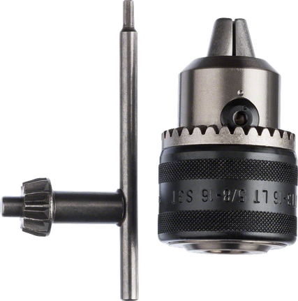 Bosch võtmega padrun 16 mm koos asendusvõtmega.