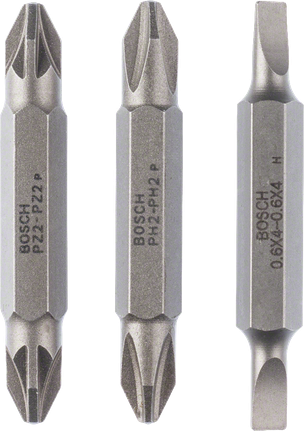 Bosch 3-osaline kahe otsaga bitide komplekt pikkusega 45 mm.