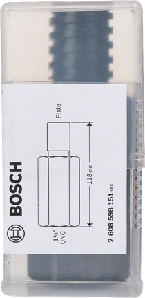 Bosch teemantkroonfreesori adapter 1¼″ UNC.