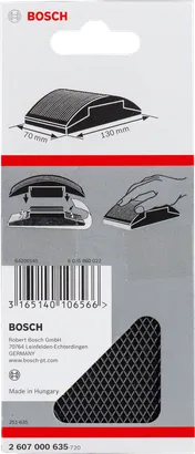 Bosch käsitsi lihvimisklots 130×70 mm.