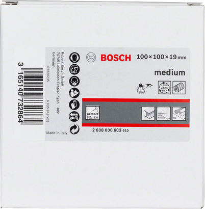 Bosch keskmise läbimõõduga lamelllihvketas 100×100×19 mm.