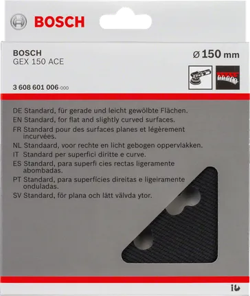 Lihvpaber Bosch GEX 150 ACE tasasele ja kumerale pinnale.
