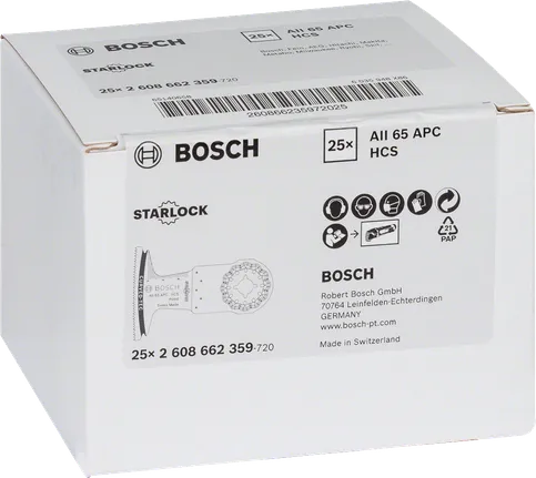 Bosch HCS süvistatav saeleht 65 mm karbis.