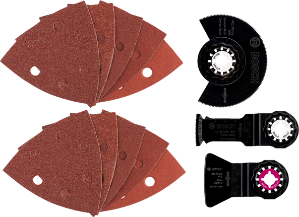 Bosch 13-osaline universaalne tarvikute komplekt puidu ja metalli jaoks.