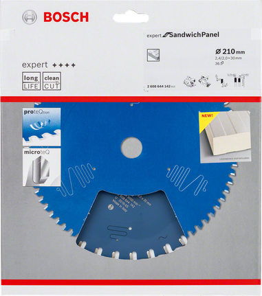 Bosch Expert sandwich-paneelide saeleht 210 mm.