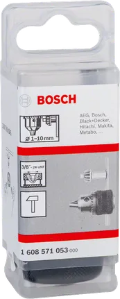 Bosch 10 mm võtmega padrun 3/8″.