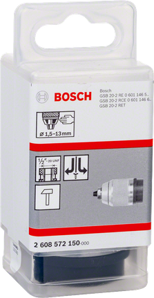 Bosch kiirkinnituspadrun 1,5–13 mm matt kroomitud.