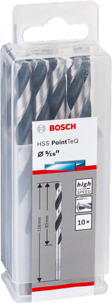 Bosch HSS PointTeQ 5/16″ puuriterade pakk.