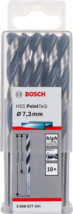 Bosch HSS PointTeQ 7,3 mm keerdpuuriterade komplekt.