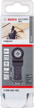 Bosch 10 tk AIZ32 BSPC HCS puidulõiketerade komplekt.