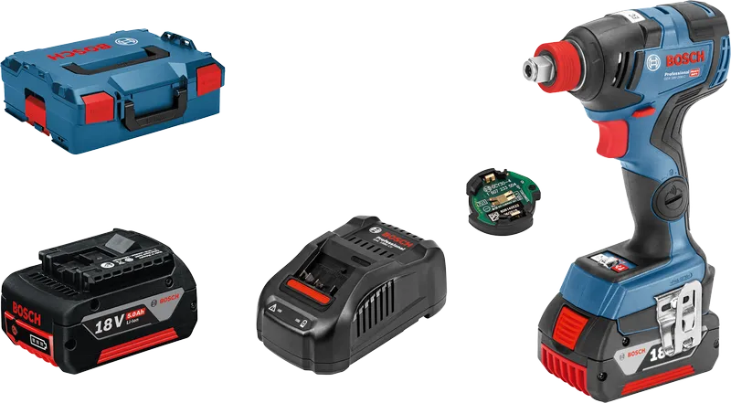 Bosch GDX 18V-200 C löökkruvikeeraja komplekt aku ja kohvriga.