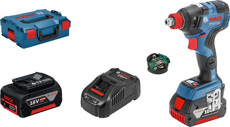 Bosch GDX 18V-200 C löökkruvikeeraja komplekt aku ja kohvriga.