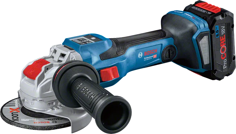 Bosch GWX 18V-15 SC akuga nurklihvija X-LOCK-iga.