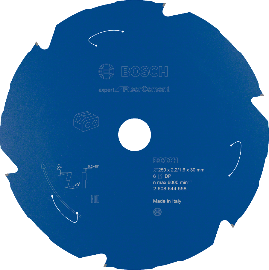 Bosch Expert for Fibre Cement ringsae tera, läbimõõt 250 mm.