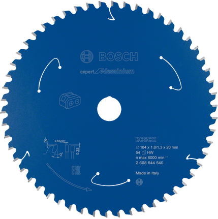 Bosch Expert alumiiniumist ringsaeleht, 54 hammast.