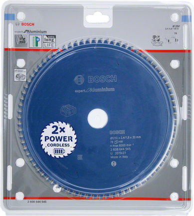 Bosch alumiiniumisaeleht 250×2,4×30 T78.