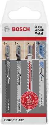 Bosch tikksaagide komplekt puidule ja metallile.