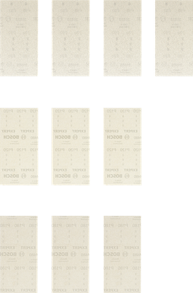 Lihvimisvõrkude komplekt Bosch EXPERT M480, 10-osaline, avatud võrk.