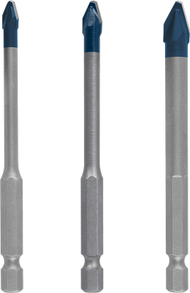 Bosch EXPERT kõvakeraamiliste HEX-9 puuriterade komplekt 3 tk.