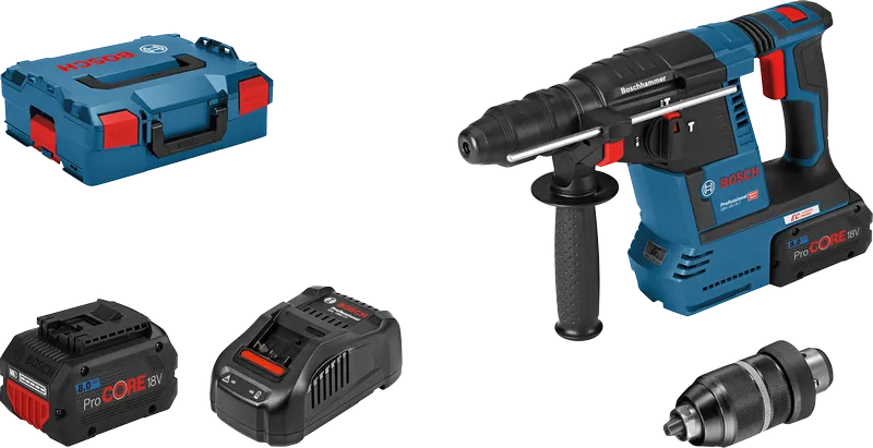 Bosch GBH 18V-26 puurvasar aku ja kohvriga.