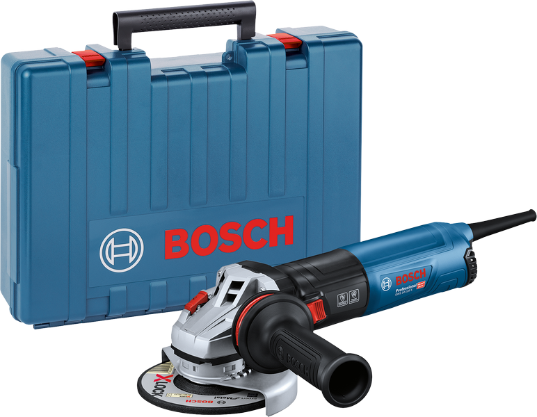 Bosch GWS 14-125 S nurklihvija koos kandekotiga.
