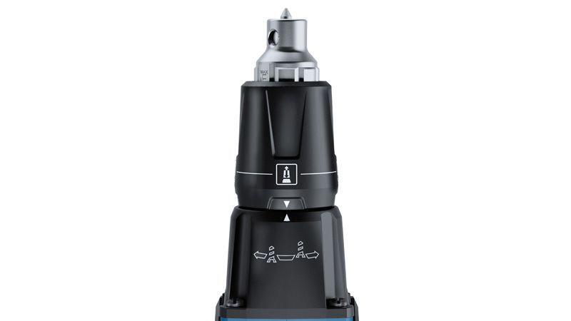 Bosch GTB 18V-45 kombokomplekti kruvikeeraja esiosa detail.