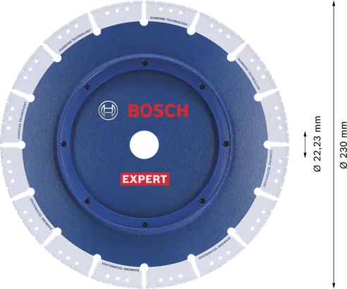 Bosch EXPERT teemanttoru lõikeketas täpseks torude lõikamiseks.