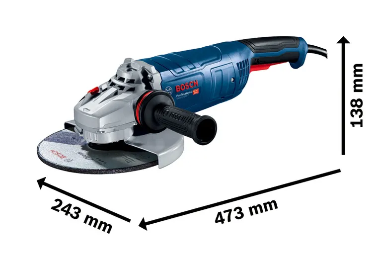 Bosch GWS 24-230 P nurklihvija, 230 mm ketas.