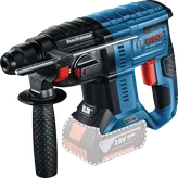 Bosch akutoitel puurvasar GBH 18V-21 külgkäepidemega.