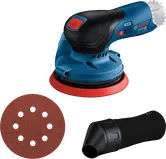 Bosch GEX 12V-125 akuga ekstsentriklihvija komplekt.