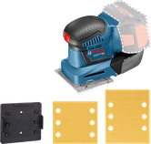 Bosch GSS 18V-10 akuga ekstsentriklihvija koos lihvpaberitega.