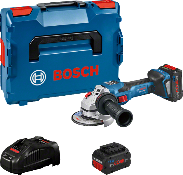 Bosch GWS 18V-15 SC nurklihvija komplekt akudega.
